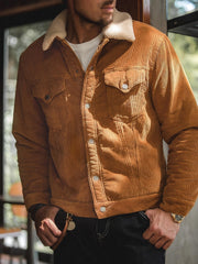 裏ボア フリース コーデュロイ ジャケット