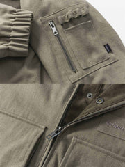 コーデュロイ ハイネック ツイル ハンティング ジャケット