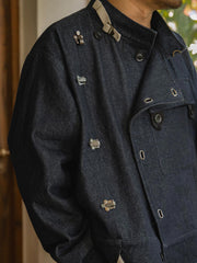 スウェーデン バイカー デニム ジャケット