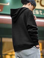 フード付き ワッフルスウェット