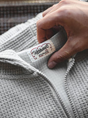 フード付き ワッフルスウェット