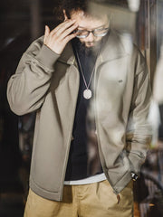 アメカジ ハイネック テニススウェット