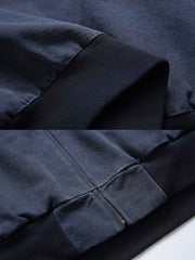 フード付き デニムスウェット