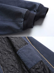 フード付き デニムスウェット