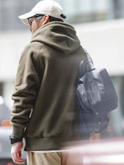 フード付き ボア フリース パーカー