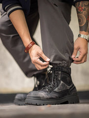 グラデーションカラー ワークブーツ