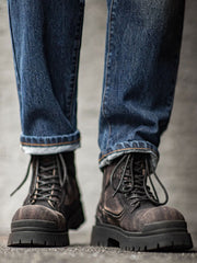 グラデーションカラー ワークブーツ