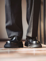 レザー ダービー シューズ