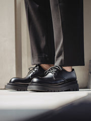 レザー ダービー シューズ