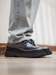 レザー ダービー シューズ