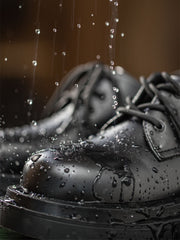 レザー ダービー シューズ