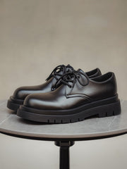 レザー ダービー シューズ