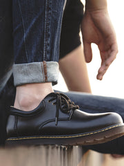 レザー オックスフォード ブーツ