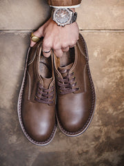 クレイジーホースレザー ダービーシューズ