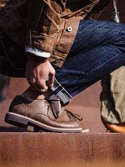 クレイジーホースレザー ダービーシューズ