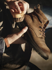 レザー ハイカット イエローブーツ