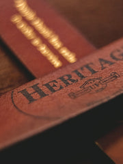 黄銅バックル なめし牛革ベルト