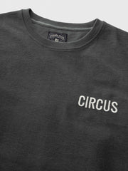 サーカス刺繍 グレー 半袖Tシャツ