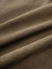 ブラウン ヘンリー半袖Tシャツ