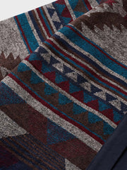 バーシブル仕様 無地xナバホ織り はんてん