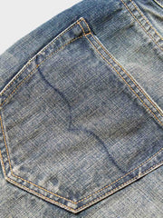 18oz レトロウォッシュデニムショートジャケット