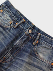 18oz レトロウォッシュデニムショートジャケット