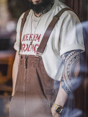 1930s ヘリンボーンツイル ウォッシュ加工 オーバーオール