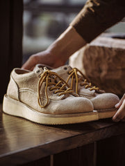 1930s スエード ショート ワークブーツ