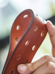 1940 ミリタリー ダブルピントップ 牛革ベルト