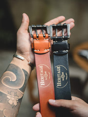 1940 ミリタリー ダブルピントップ 牛革ベルト