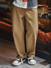 2色展開 ストレートカット スラックス