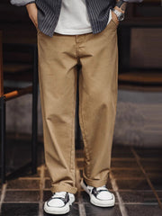 2色展開 ストレートカット スラックス