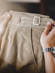 21ウェル 2色 グルカコーデュロイ スラックス