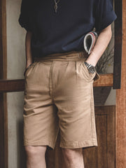 2つタック ショートパンツ