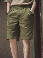 2つタック ショートパンツ