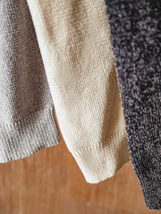 3色 ドロップショルダー ニット スウェット