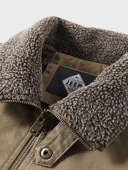 3色 裏ボア 厚手コットン ジャケット