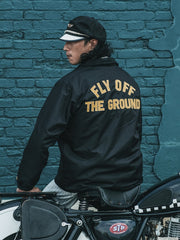 3色 防水 ナイロン バイカー ジャケット