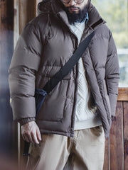 3色 ワックスサーフェス ダウンジャケット