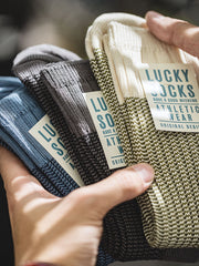 3足セット ブロックニット 中丈ソックス