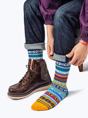 3足セット エスニック柄 厚手ソックス#PL
