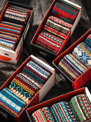 3足セット エスニック柄 厚手ソックス#PM