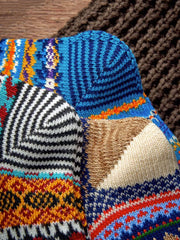 3足セット エスニック柄 厚手ソックス#PQ