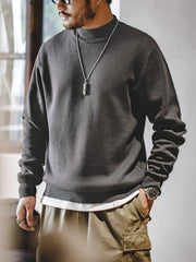 4色展開 ハーフタートルネック ニットセーター