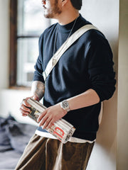 4色展開 ハーフタートルネック ニットセーター