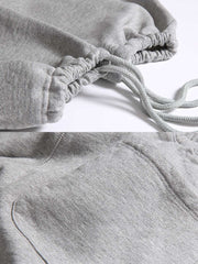 6色 裏起毛 裾ドローストリングスウェットパンツ