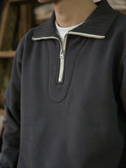 630gヘビーウェイト ハーフジップスウェット
