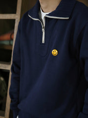 630gヘビーウェイト ハーフジップスウェット