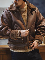 B3ボンバー レザージャケット