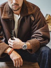 B3ボンバー レザージャケット